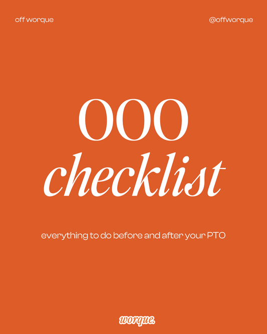 OOO Checklist